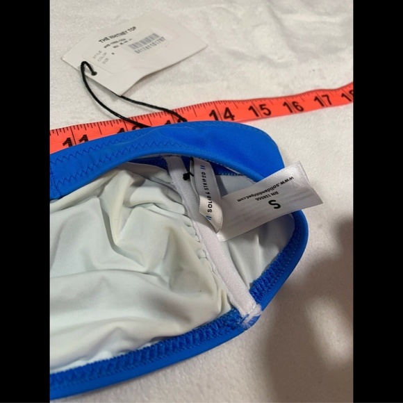 NWT Solid & Striped Whitney Bandeau Convertible‎ Bikini Top Blue [SZ Small ] - Picture 8 of 8